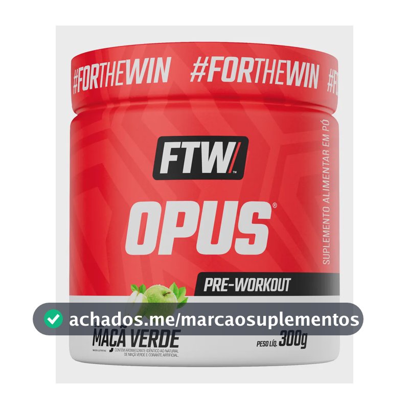 Opus Dei Pré Treino Pre-workout (300g) Ftw Sabor Maçã Verde