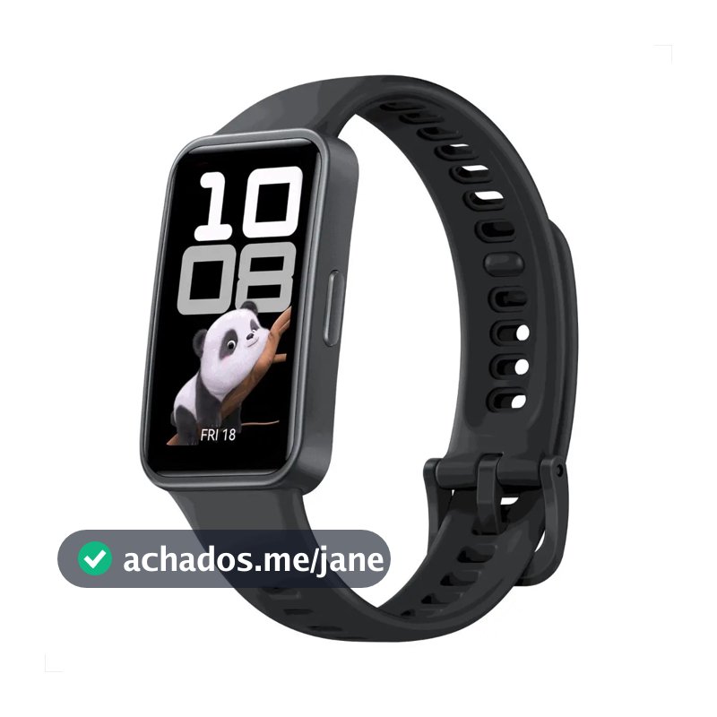Smartwatch HUAWEI Band 10 Caixa de Polímeros Duráveis Análise do Sono em Nível Profissional Assistente de Bem-estar Emocional Relógio Smartwatch Compatível com Android e iOS Preto