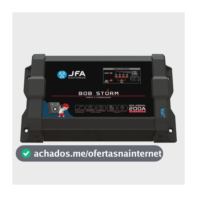 Fonte Automotiva JFA Storm 200A Bivolt p/ Caixas Bob e Projeto de Som