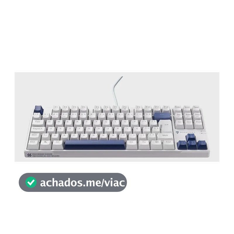 Machenike K500B-B87 Teclado Mecânico Gamer Switch Red Retroiluminação RGB Hot-Swappable