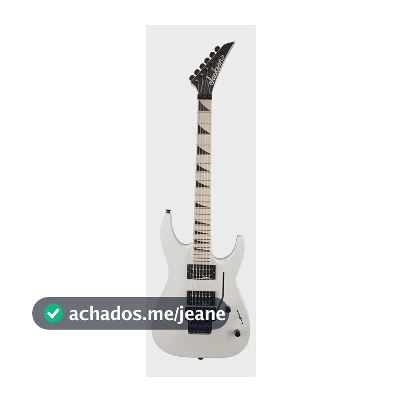 Guitarra elétrica Jackson JS Series JS32 DKA dinky de choupo snow white brilhante com diapasão de bordo
