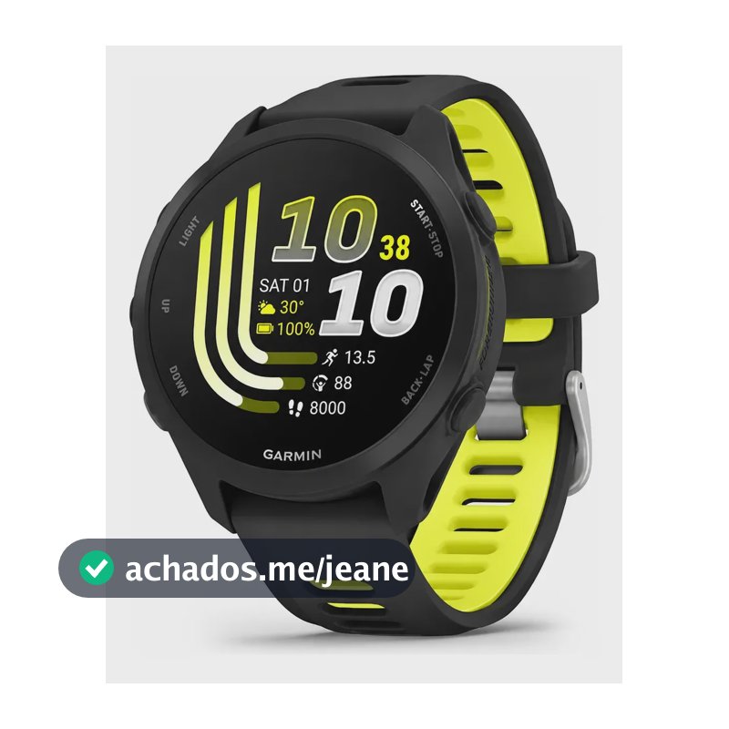 Relógio Garmin Forerunner 170 Music Preto - Sem Juros Preto Mesh