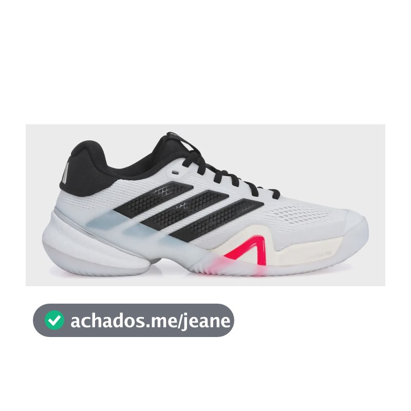 Tênis adidas Barricade 14 Masculino - Original Branco/preto 39 Br