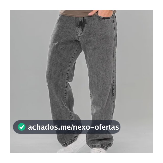 Calça Balão Jeans Masculina Marmorizada Streetwear Larga Bag