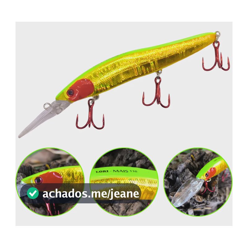Isca Para Tucunaré E Grandes Predadores - Lori Mais 110 17g Chaama