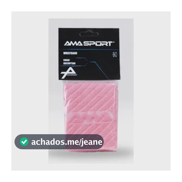 Munhequeira Beach Tennis Amasport Atoalhada - Par Rosa Unico