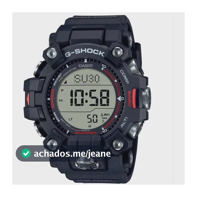 Relógio Casio G-shock Mudman Solar Preto Resina 200m Gw-9500 Preto Bege
