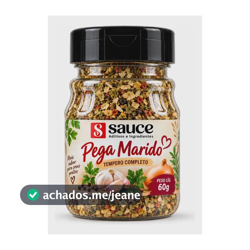 Temperos E Especiarias Sauce Frasco Individual Ou Kit 10 Tempero Pega Marido