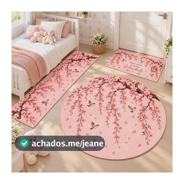 Kit Quarto De Bebê Moderno 3 Peças Coral