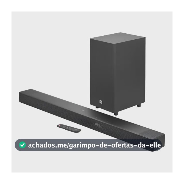 Soundbar JBL Cinema SB595 Bluetooth 220w 3.1.2 Canais - JBLSB595BLKBR