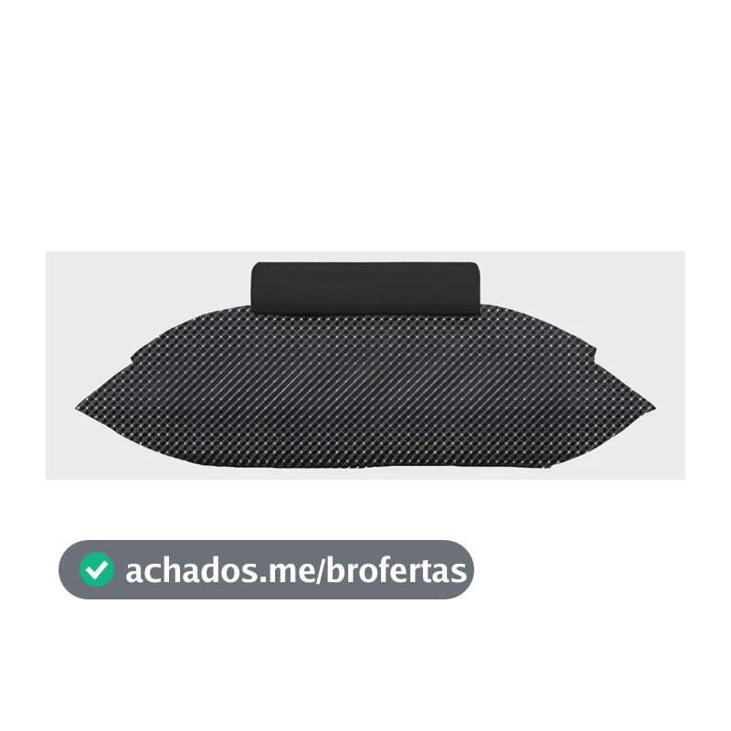 Jogo de Cama Solteiro Slim Organic Lençol Anti-Pilling Altenburg Preto