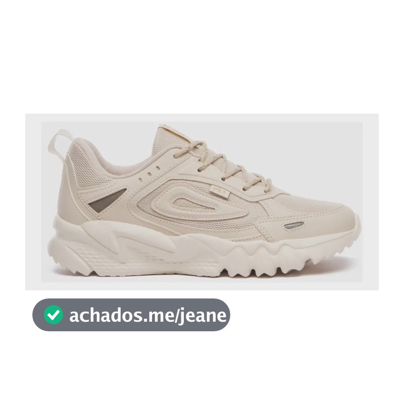 Tênis Feminino Venture Tracer Lite Fila Bege/dourado Liso 37 Br