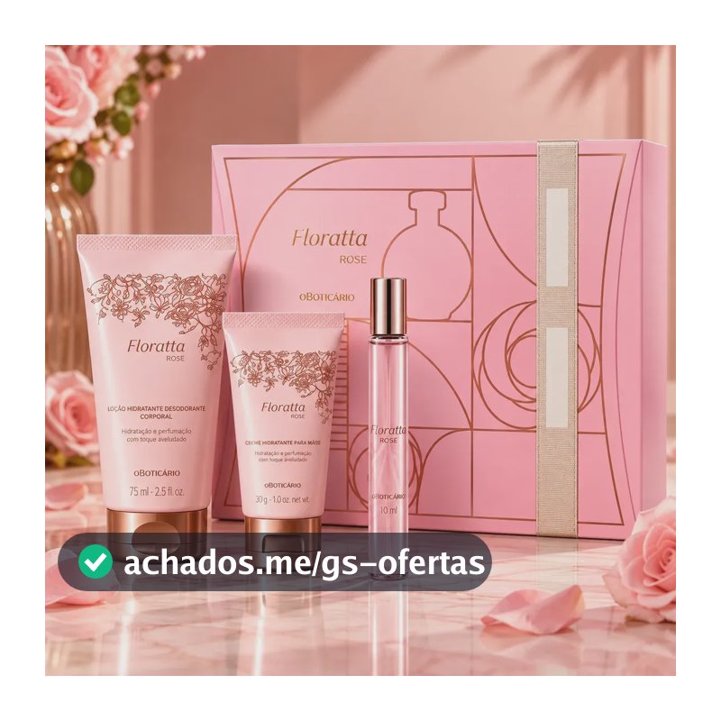 Kit Presente Floratta Rose O Boticário Feminino 3 Itens