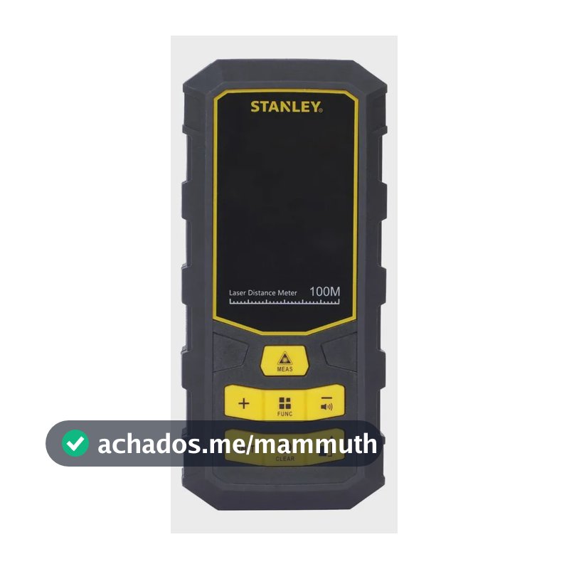 Trena a Laser 100M Stanley com Memória de Medição STHT77803-LA