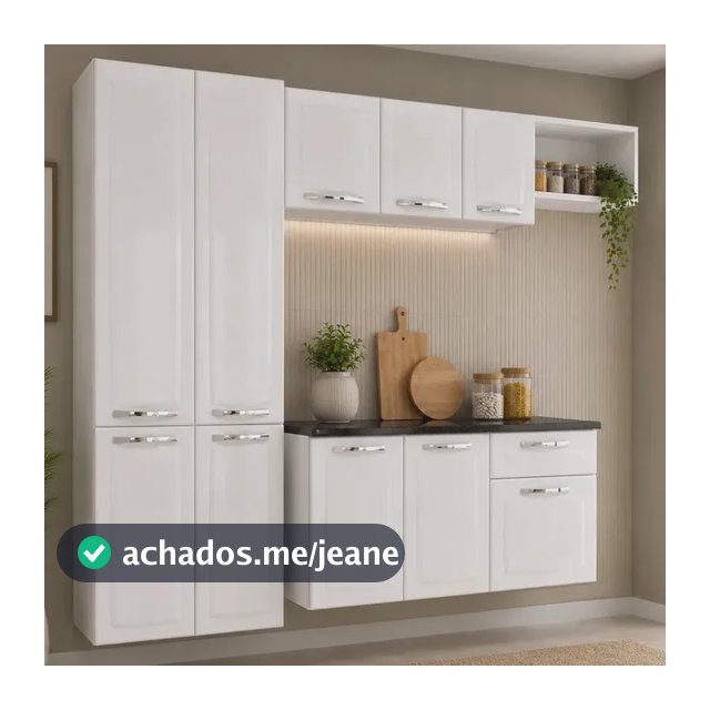 Cozinha De Aço Completa 4 Peças Amanda Itatiaia Cor Branco