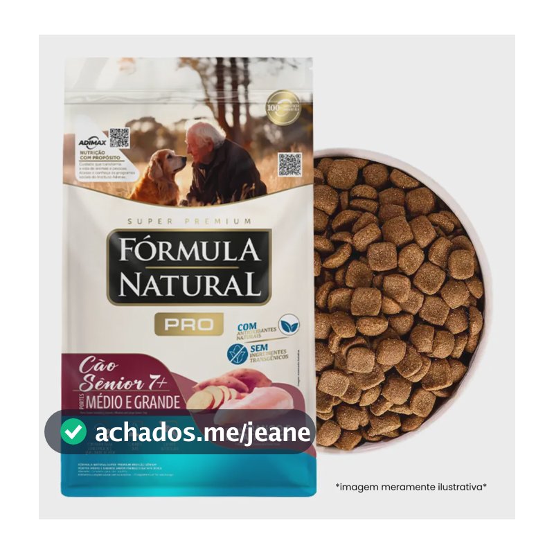Ração Fórmula Natural Pró Cães Sênior Grande Médio 15kg