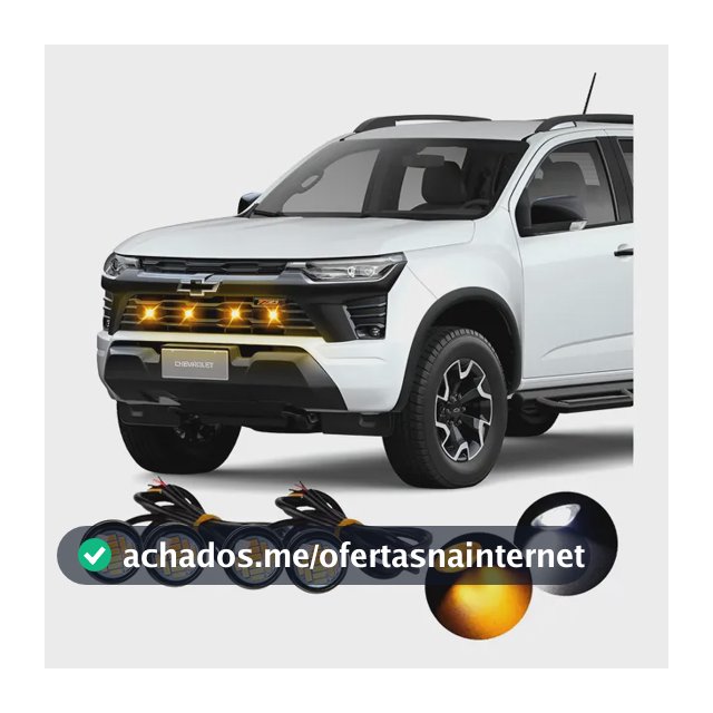 Kit Led Grade Camionete Universal S10 Hilux Ranger Amarok Fio Âmbar Quente Ou Branco Frio 2 Em 1