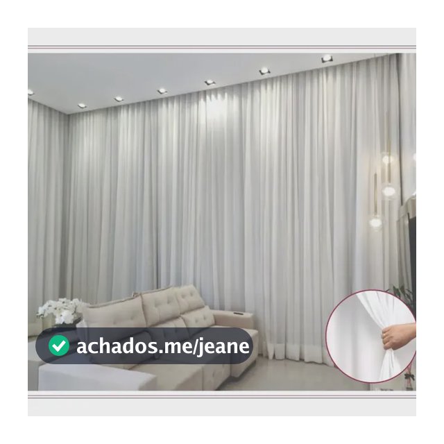 Cortina Gaze Linho E Blackout 100% - 6m X 2,70 Trilho Duplo