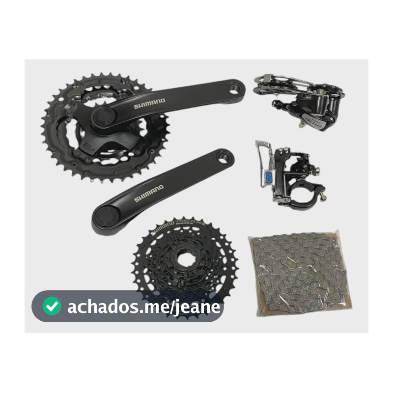 Grupo Kit Relação Shimano 3x8v 24v Altus M310 K7 11/34d S Bb
