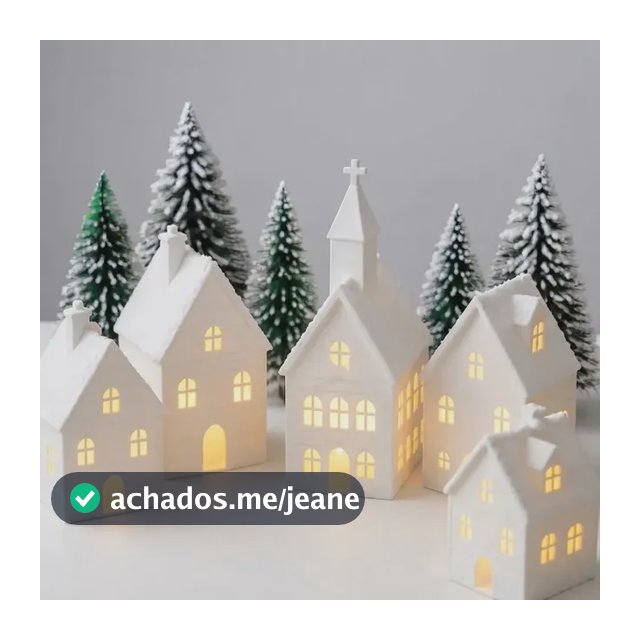 Vila Natalina Casinhas Com Vela Led Decoração De Natal
