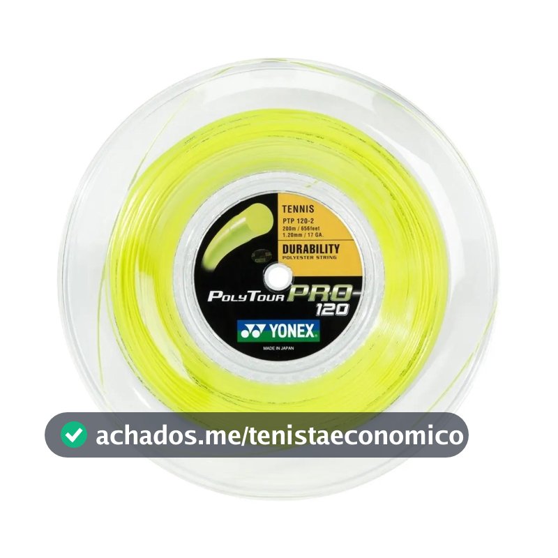 Corda Yonex Poly Tour Pro 1.20mm Copolímero - Rolo Com 200m
