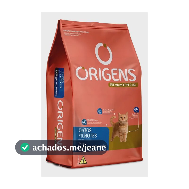 Ração Origens Premium Especial Gatos Filhotes Frango 3 Kg