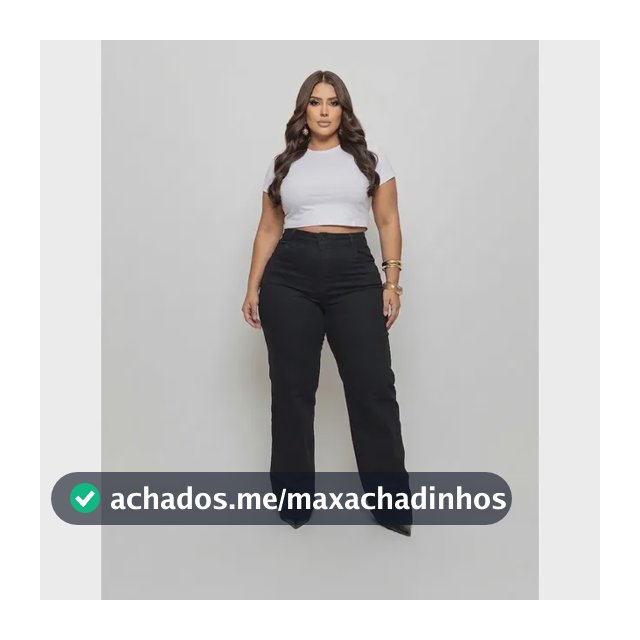 Calça Jeans Wide Leg Feminina Plus Size Destroyed