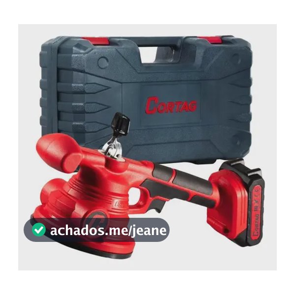Máquina De Assentar Pisos Cortag Mac 100 C/ Maleta E Bateria
