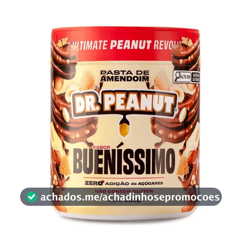 Suplemento em pasta Dr. Peanut Melhor Pasta de Amendoim amentoim cremosa sabor Bueníssimo x 600g
