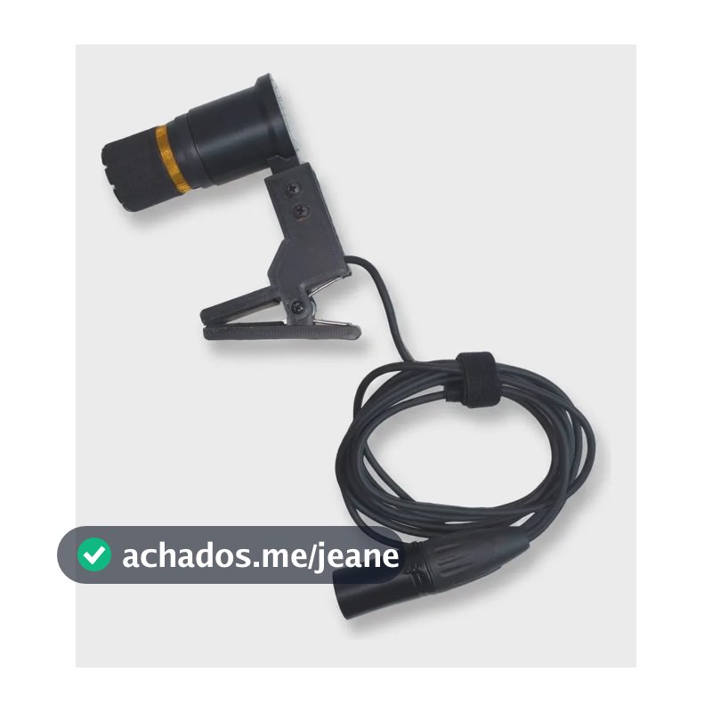 Microfone Dinamico Alpha-x Para Tantan, Rebolo, Repique Preto