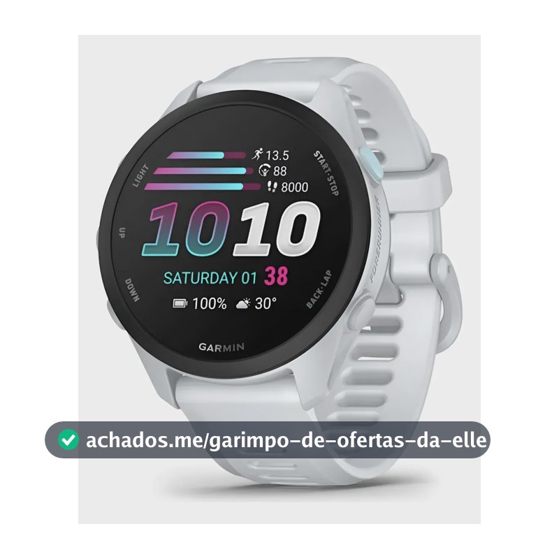Relógio Garmin Forerunner 70 Branco Nacional Anatel Branco
