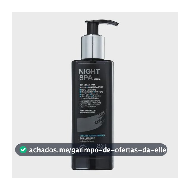 Night Spa Sérum Capilar De Tratamento Noturno Truss 250ml