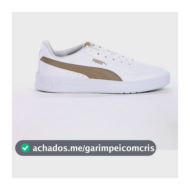 Tênis Puma Court Classic Clean Bdp E Conforto Dia A Branco Branco 42 Br