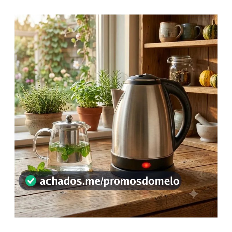 Chaleira Elétrica Divinamente 1,8 Litros de Inox com Desligamento Automático