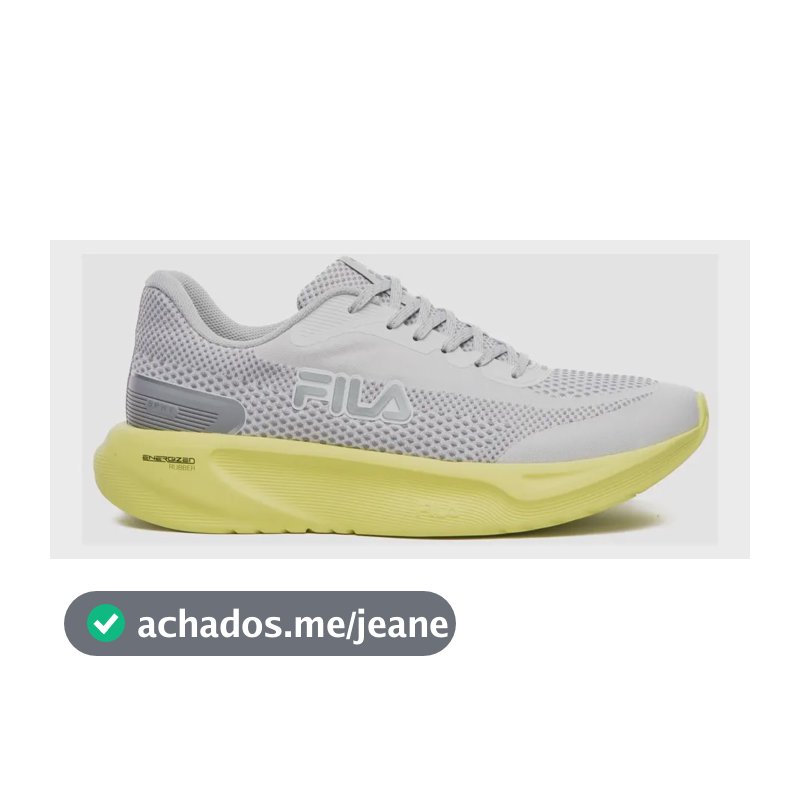 Tenis Fila Spry Feminino Branco/verde Limao/cinza Liso 34 Br