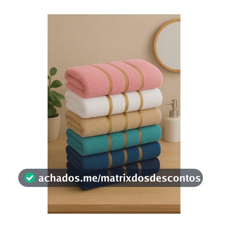 Kit 05 Toalhas De Rosto Dourado Grande Macia 100% Algodão Sortido