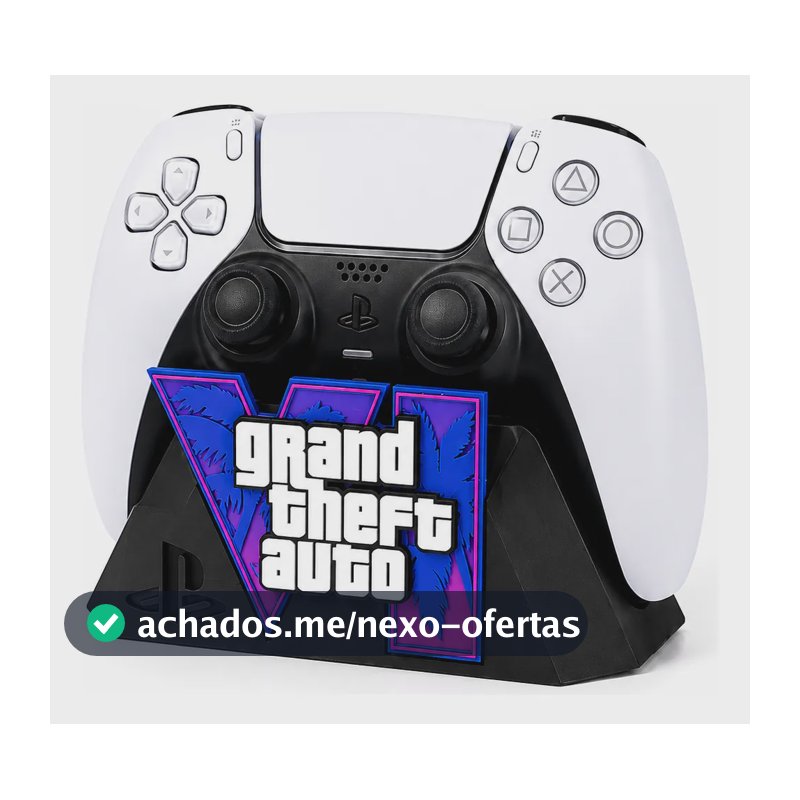 Suporte Gamer Para Controle Ps5 E Xbox Premium 3d Preto Playstation