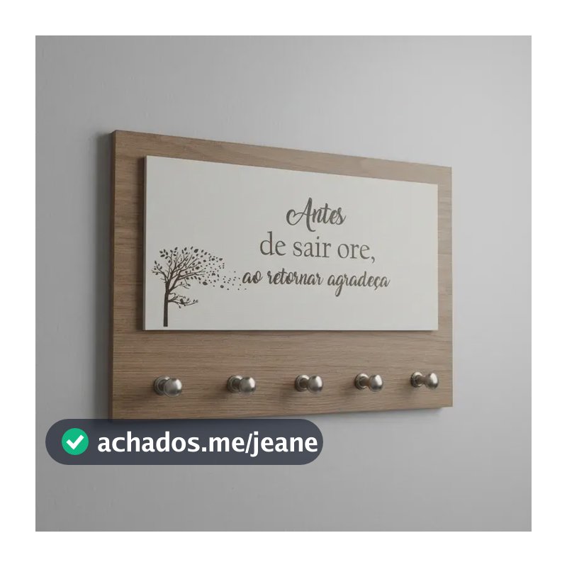 Porta Chave Parede Antes De Sair Ore Amadeirado