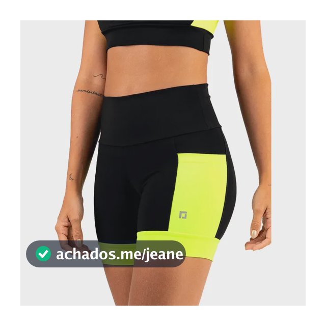 Shorts De Corrida Ciclico Com Bolsos Zero Transparência