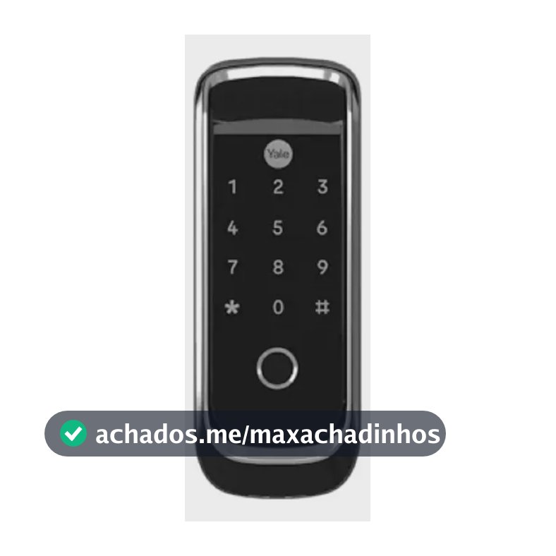 Fechadura Digital Yale Ybl 410b Sobrepor Biometria Aplicativo Bluetooth Preta E Prata Preta E Prata