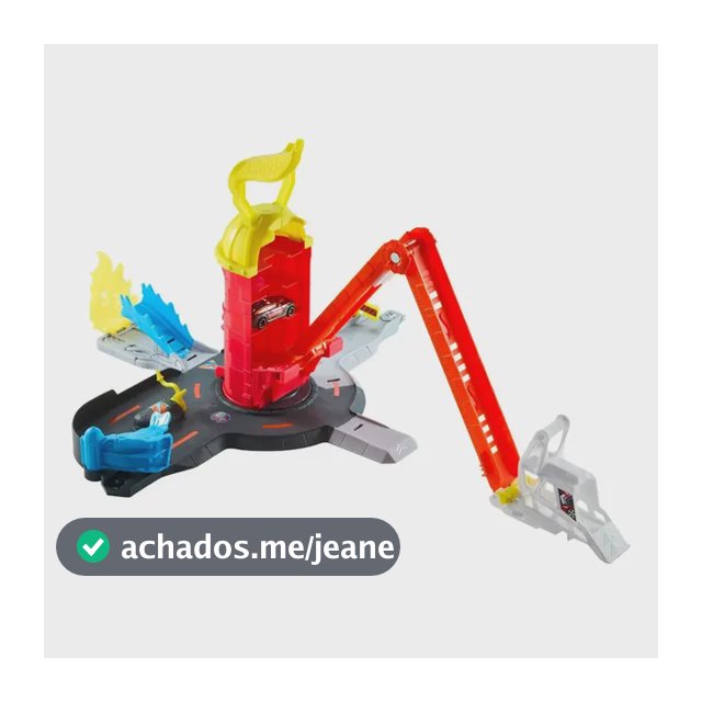 Pista Hot Wheels City Super Resgate Bombeiros Mattel - Jhl95 Colorido