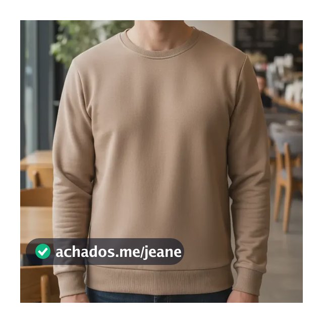 Moletom Blusa Frio Unissex Gola Redonda Careca Liso Promoção