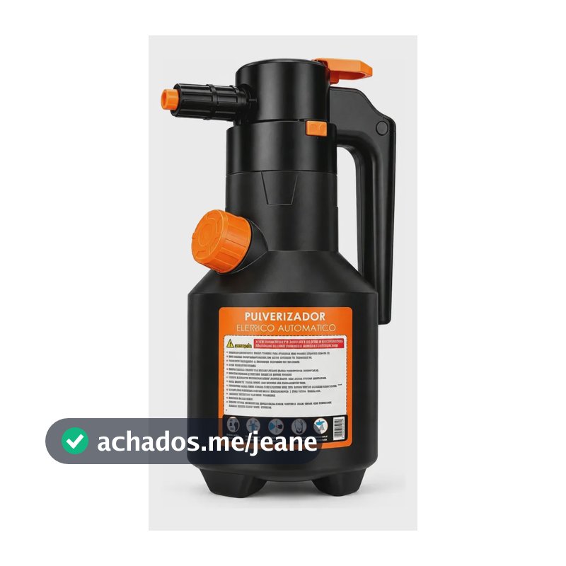 Pulverizador Elétrico Espuma 2l Multiuso Carro Casa Jardim Preto