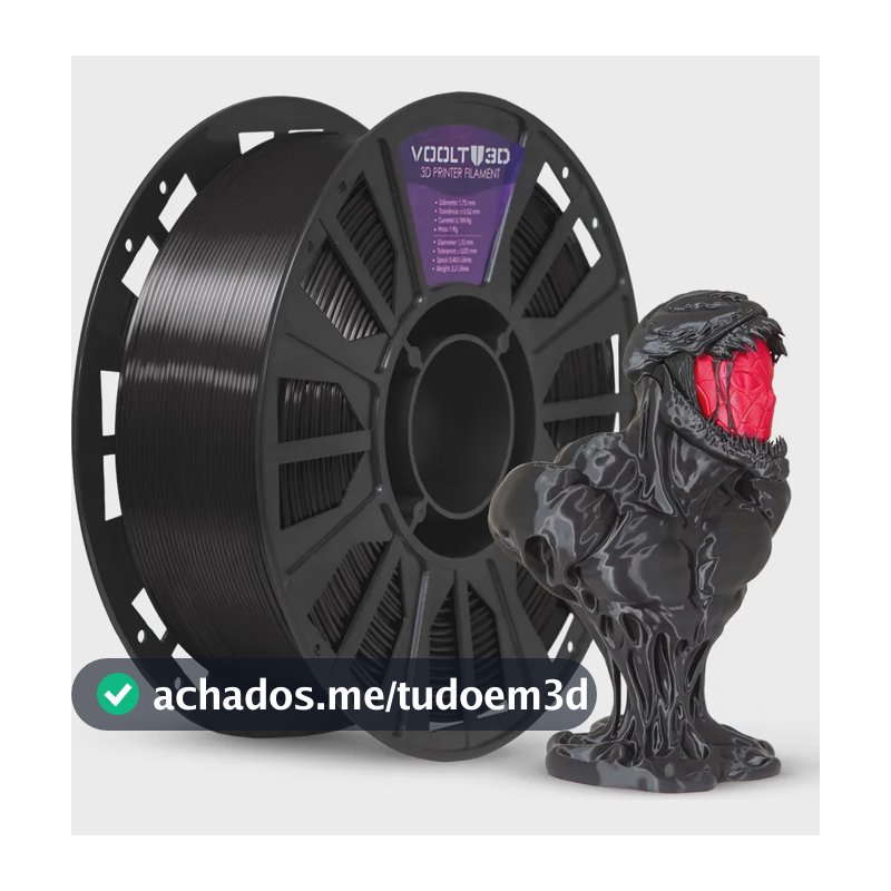Voolt3D PLA Negro 1 kg 1.75 mm 1