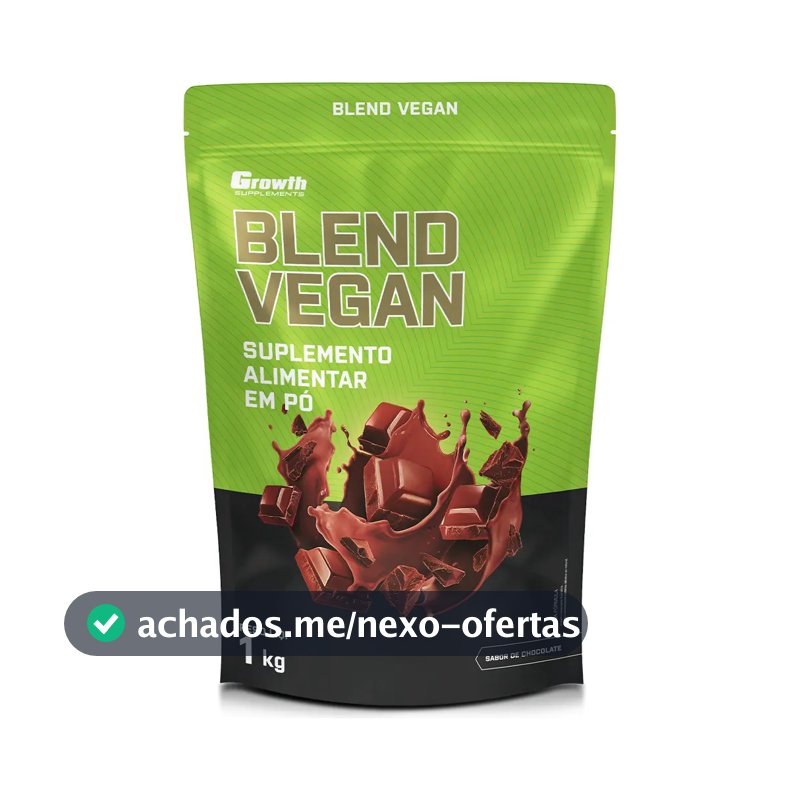 Blend Vegan (Proteína vegana) 1kg Growth Supplements - Sabor Chocolate