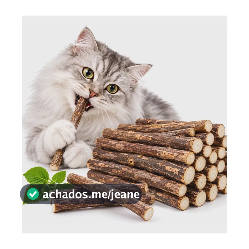 Matatabi Varas Gatos Catnip Limpa Dentes Kit Com 20,30,50un Kit 20 Unid.