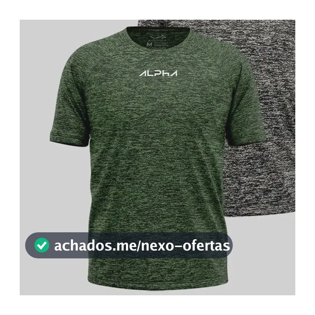 Kit 2 Camisetas New Fluid Masculina Dry Alpha