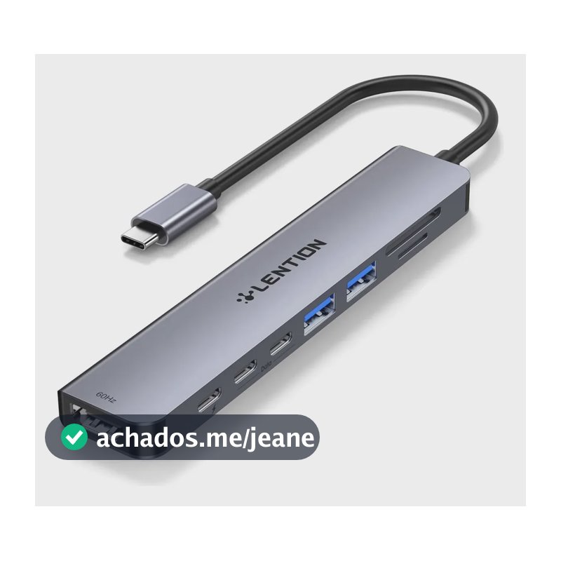 USB-C Hub Leitor De Cartao SD/TF Adaptador Extensor 8 Em 1 HDMI 4k@60Hz Dongle 2x USB-C 3.0 & 2x USB-A 3.0 Data Porta Memória Micro SD Pd 100w Compatível Com Mac Macbook Pro/air iPhone Windows