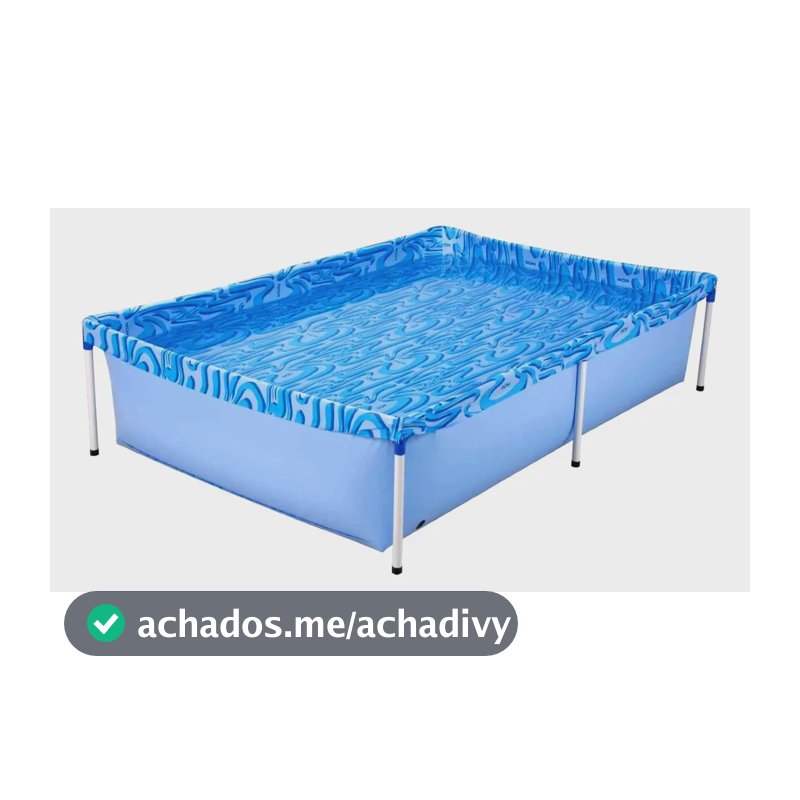 Piscina Retangular Infantil Mor 1.000L Azul 1002