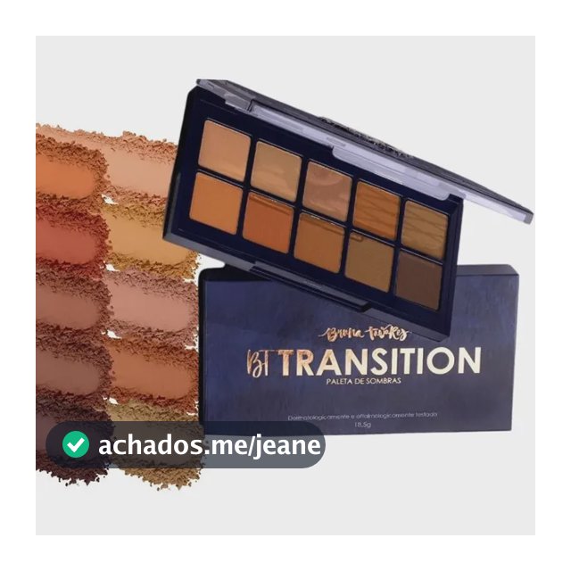 Paleta De Sombras Bt Transitions - Bruna Tavares + Cor Único